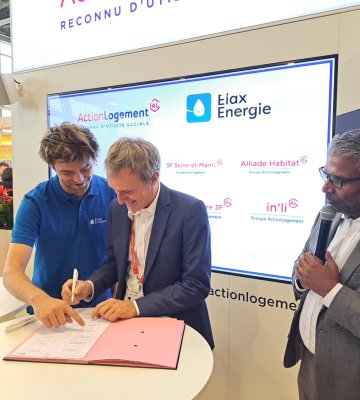 Signature in’li x Elax Energie au Congrès HLM de Nantes le 4 octobre 2023